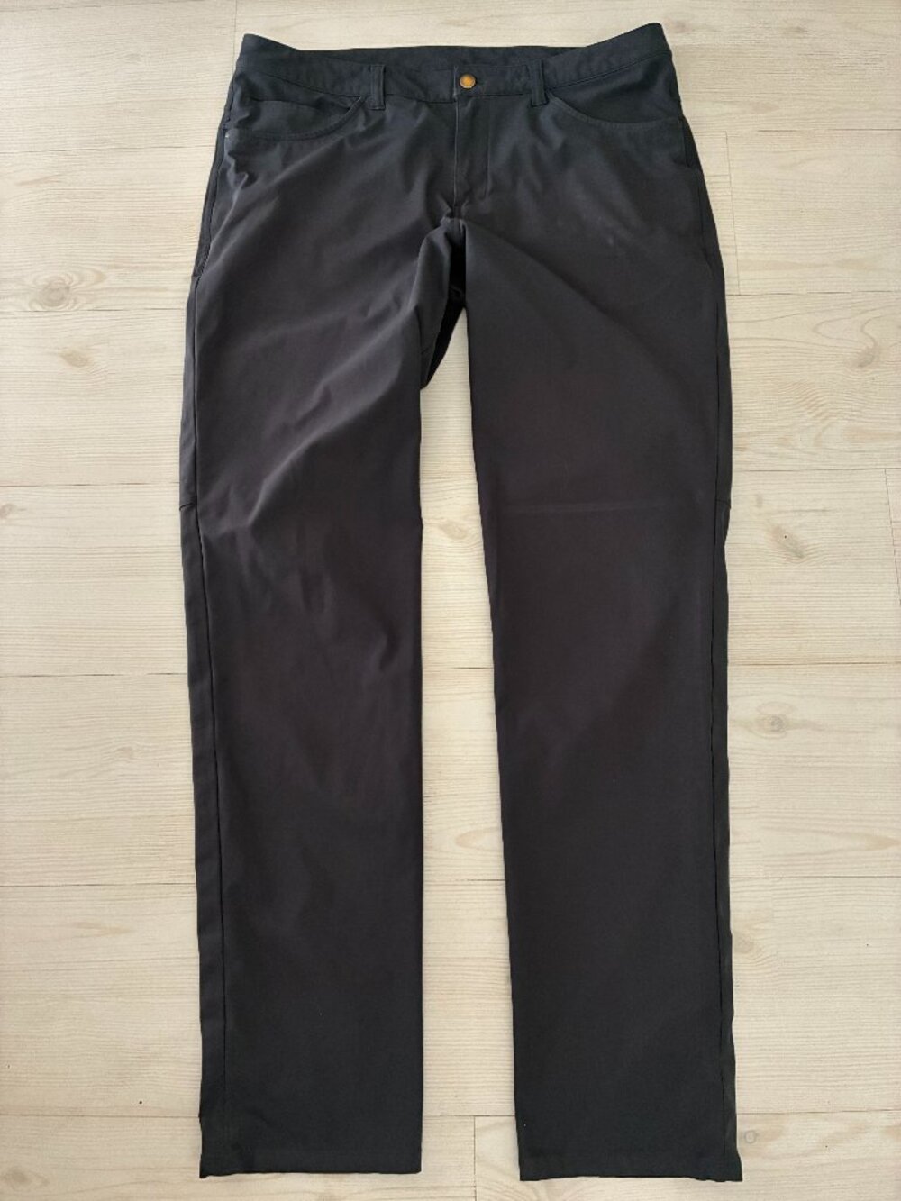 Lululemon ABC Classic-Fit 5-Pocket Pants Warpstreme Fabric Dark Gray Size 36